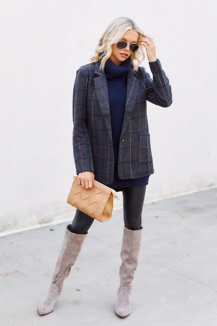 SALE - Kappy Plaid Blazer - fab'rik