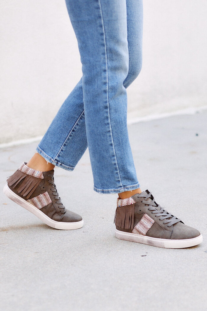 SALE - Coconuts by Matisse Slinky Fringed Sneaker - fab'rik