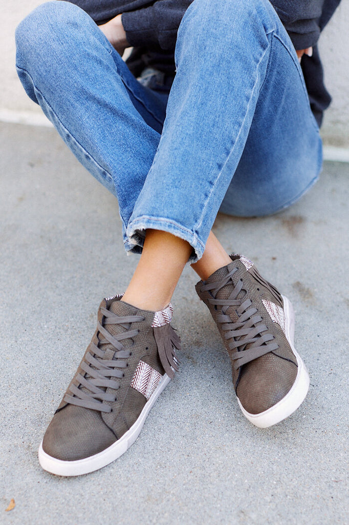 SALE - Coconuts by Matisse Slinky Fringed Sneaker - fab'rik