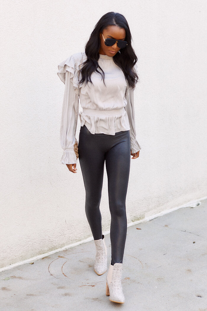 Sondra Smocked Waist Blouse - fab'rik