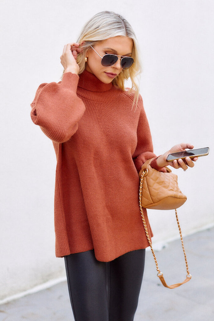 SALE - Chelle Balloon Sleeve Sweater - fab'rik