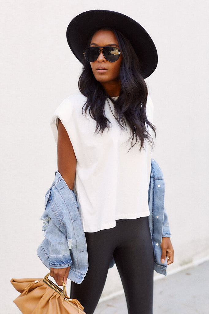 SALE - Lori High Shoulder Top - fab'rik