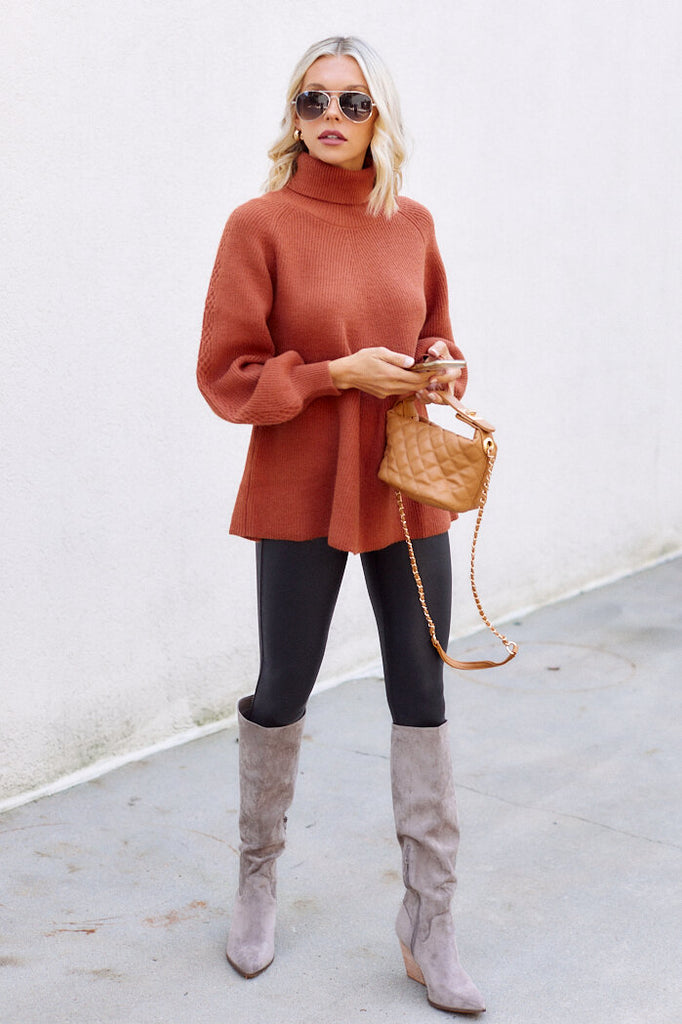 SALE - Chelle Balloon Sleeve Sweater - fab'rik