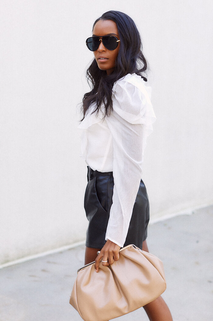 SALE - Lexie Ruffle Detail Blouse - fab'rik