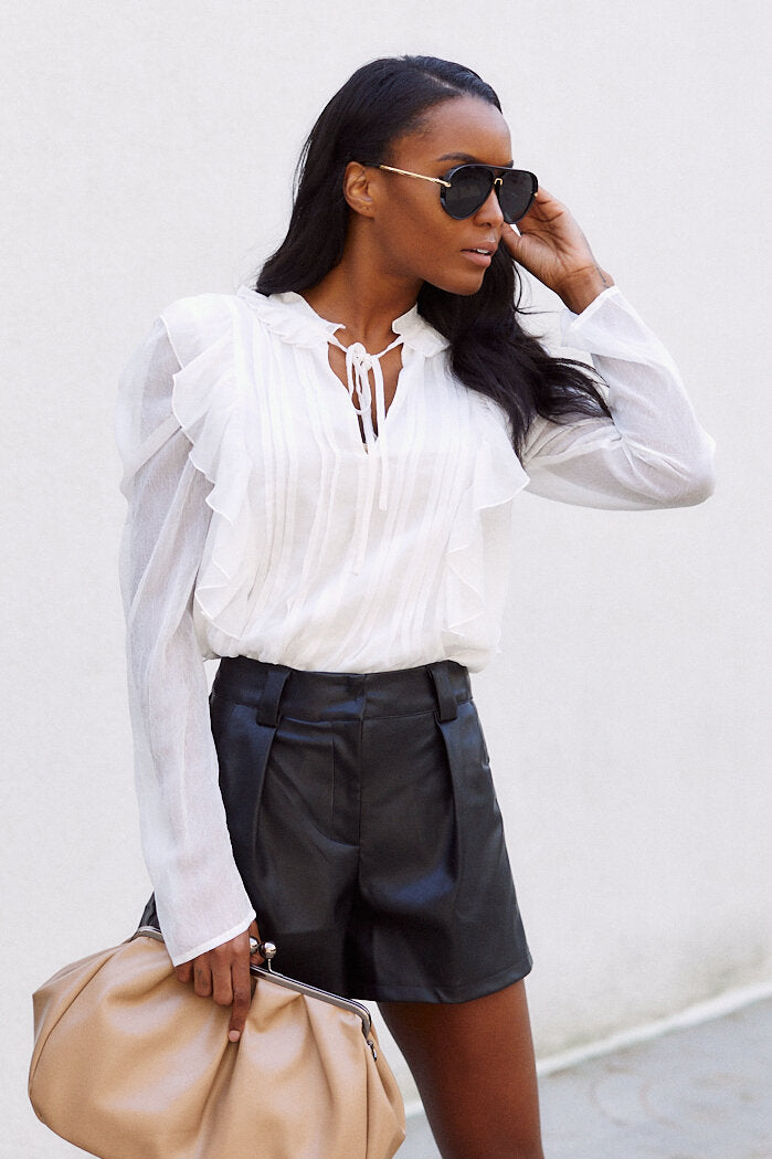 SALE - Lexie Ruffle Detail Blouse - fab'rik