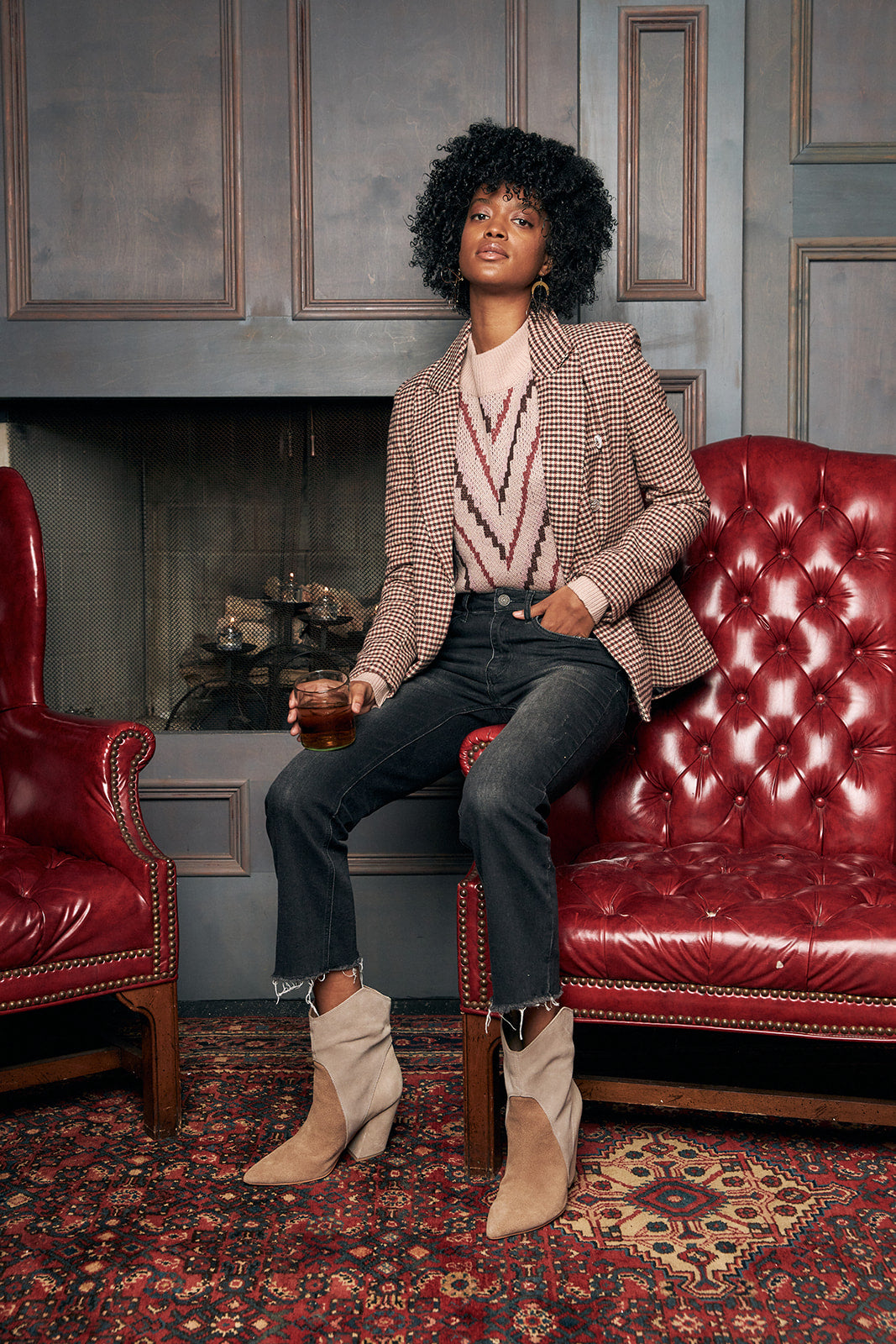 Lisa Plaid Blazer - fab'rik