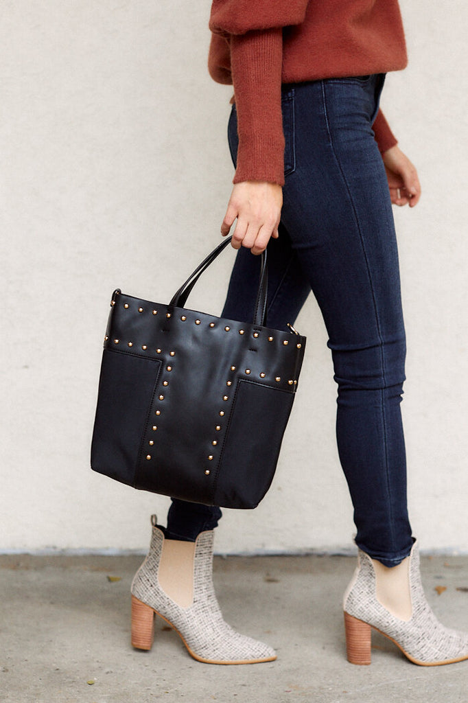 SALE - Chicago Studded Tote - fab'rik