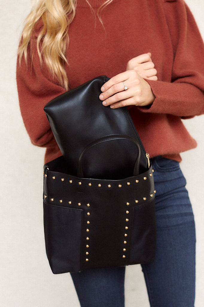 SALE - Chicago Studded Tote - fab'rik