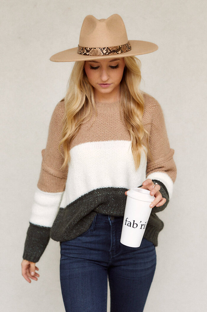 SALE - Anneta Colorblock Sweater - fab'rik