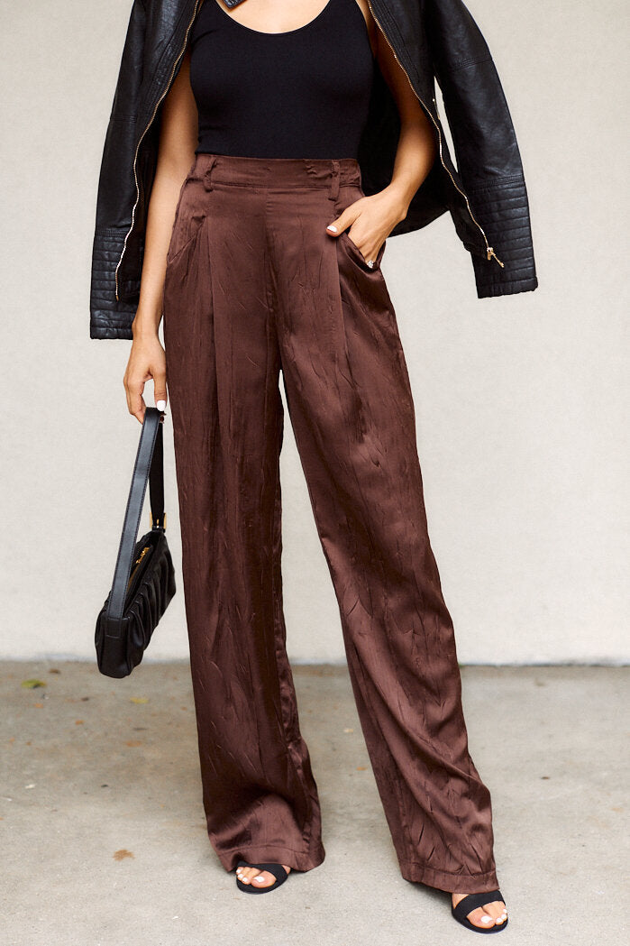 SALE - Ria Satin Pants - fab'rik