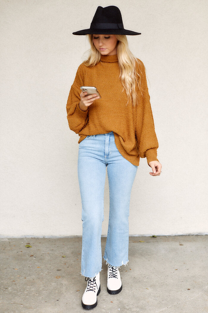 SALE - Crosbie Mock Neck Sweater - fab'rik