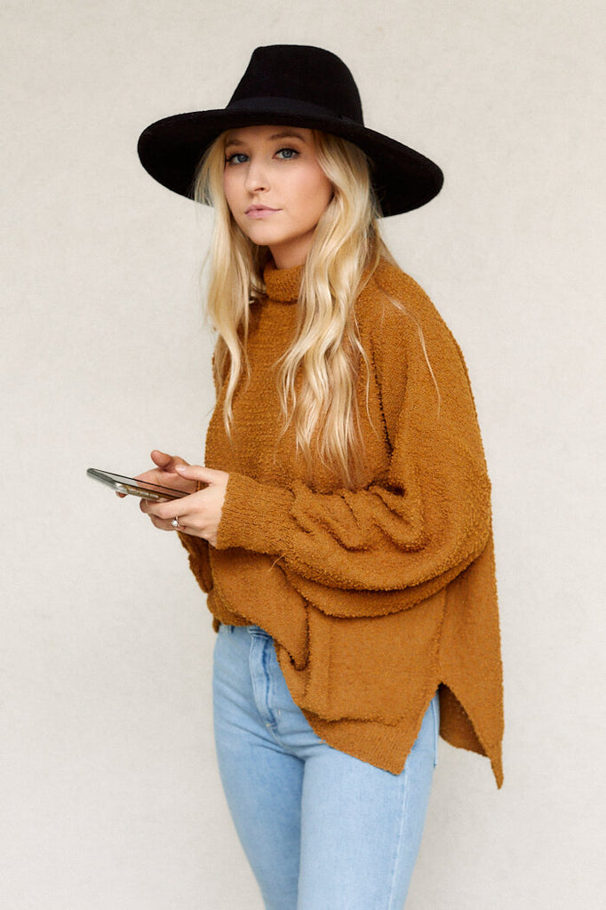 SALE - Crosbie Mock Neck Sweater - fab'rik