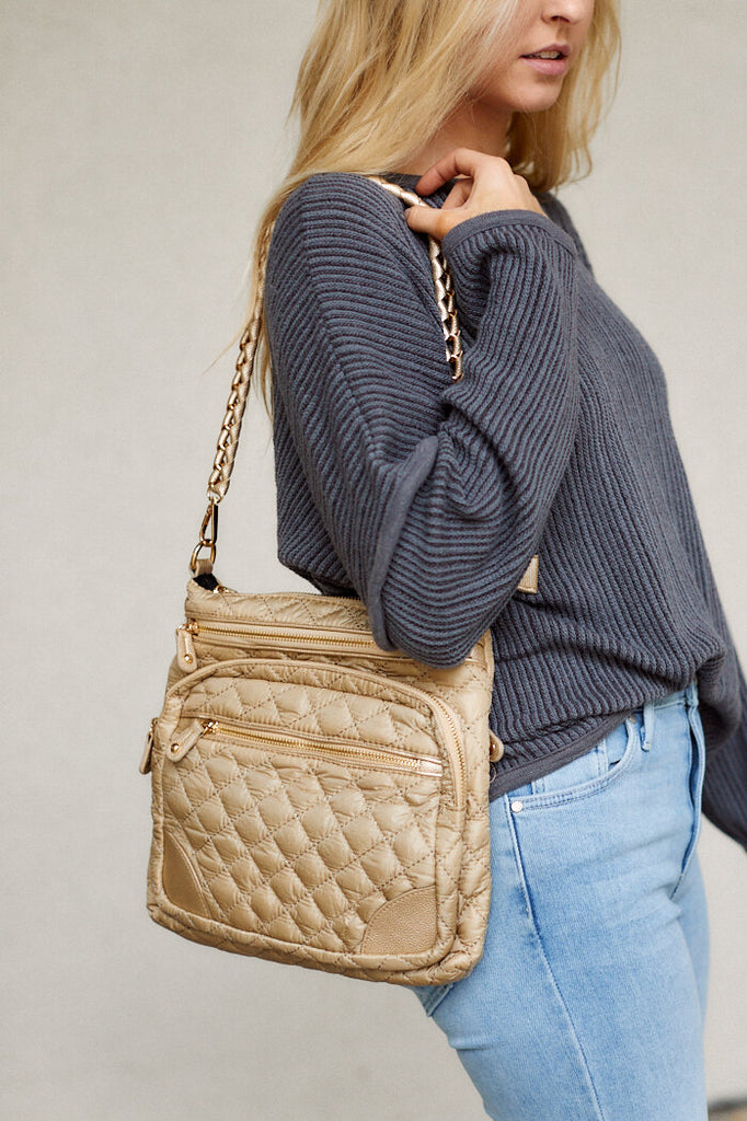 SALE - Marion Quilted Chain Strap Bag - fab'rik