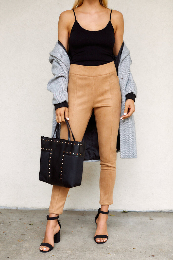 SALE - Pelham Faux Suede Legging - fab'rik