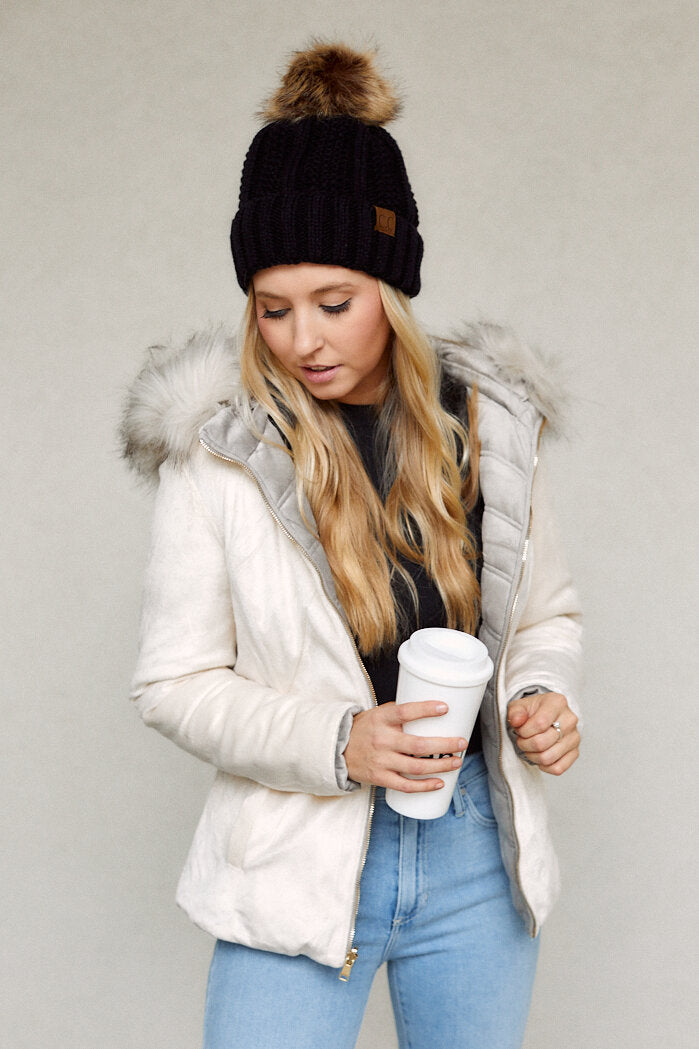 SALE - Leela Velvet Puffer Jacket - fab'rik