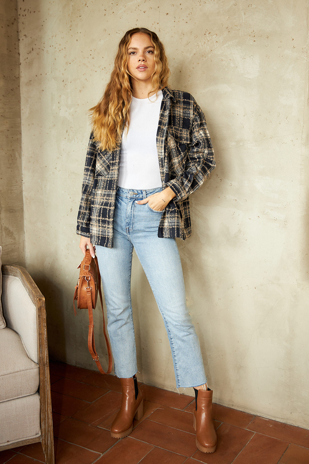 Allyson Oversized Plaid Shirt - fab'rik