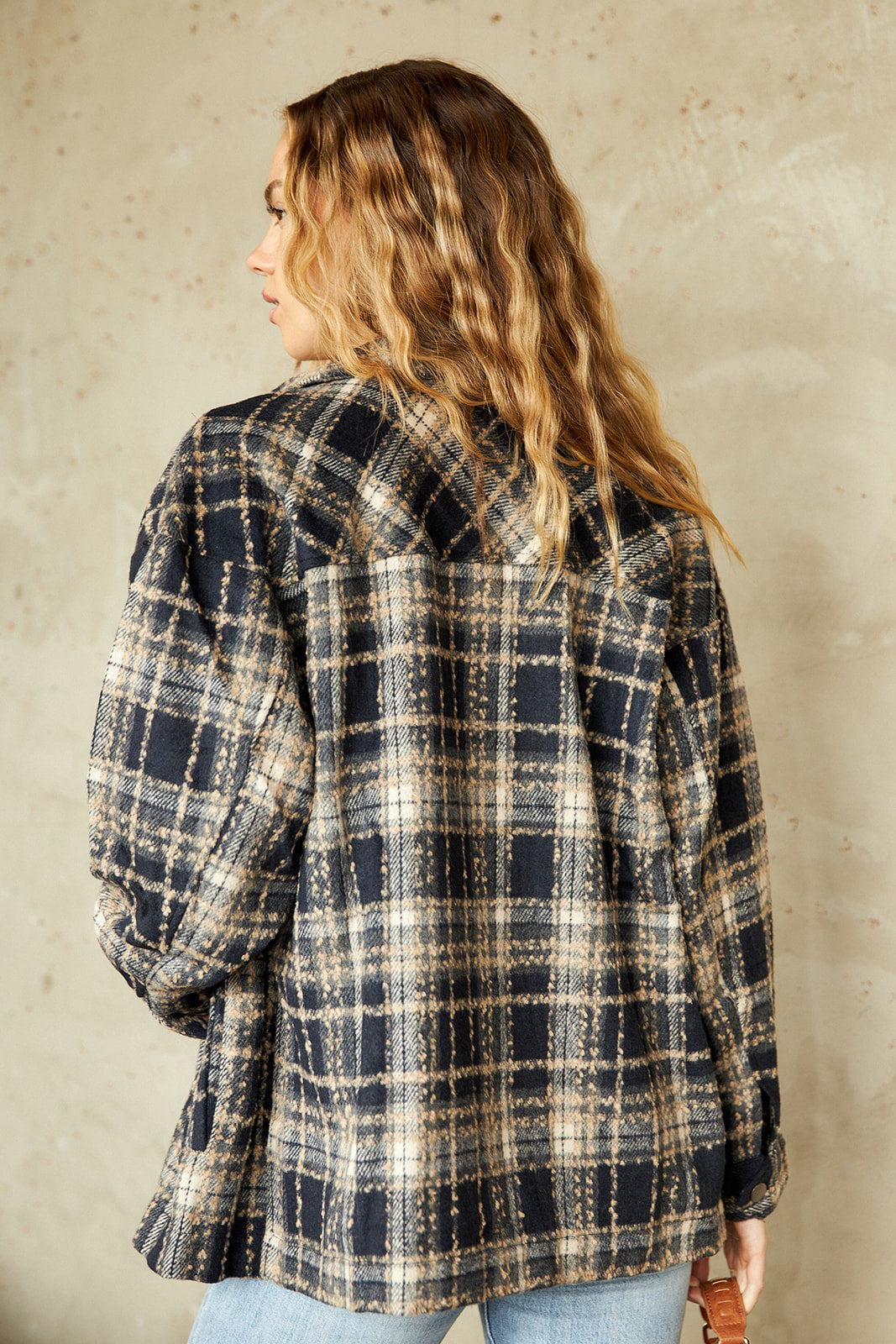 Allyson Oversized Plaid Shirt - fab'rik