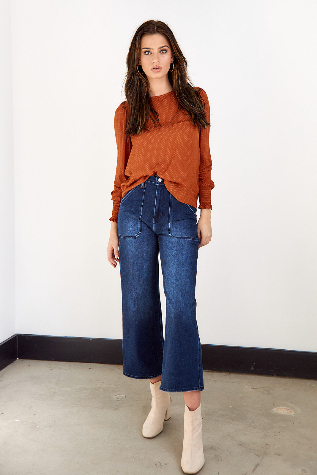 Ameline Dot Detail Blouse - fab'rik