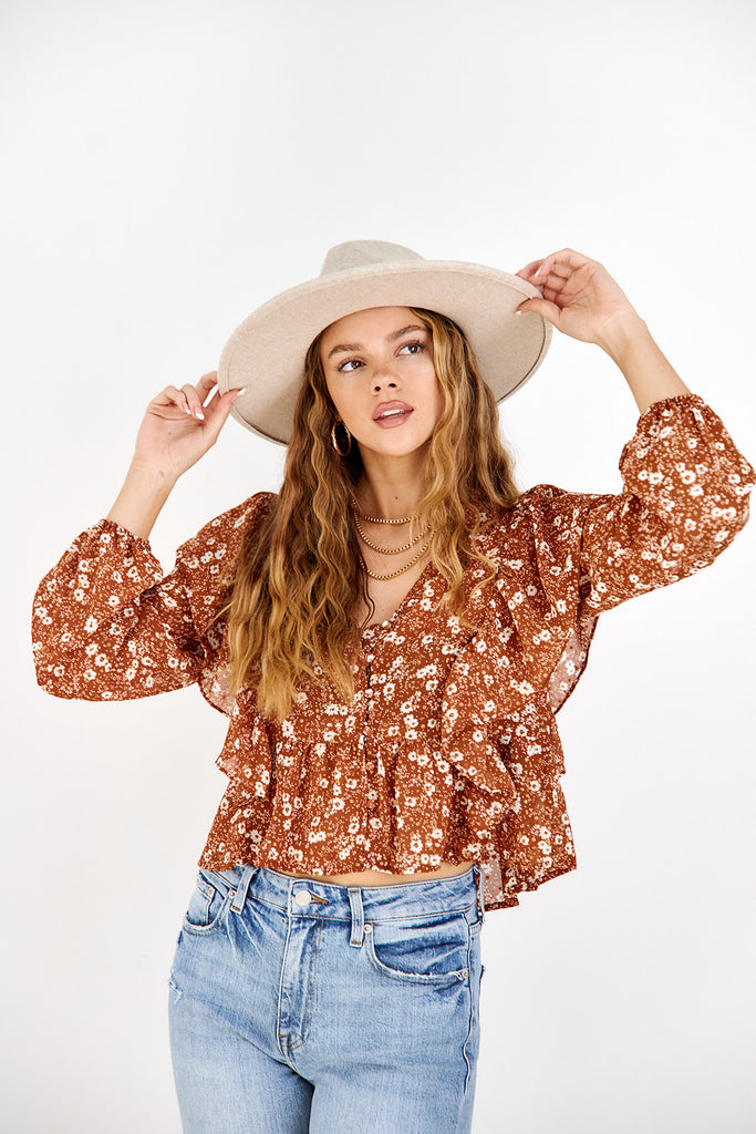 Remmi Floral Blouse - fab'rik