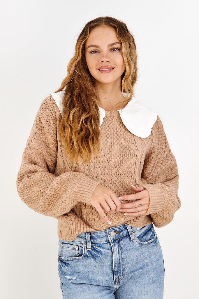 SALE - Bardi Pilgrim Collar Sweater - fab'rik