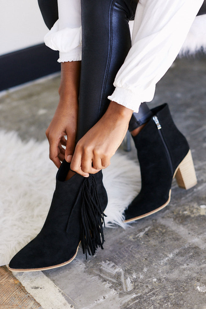Kinsley Fringe Bootie - fab'rik
