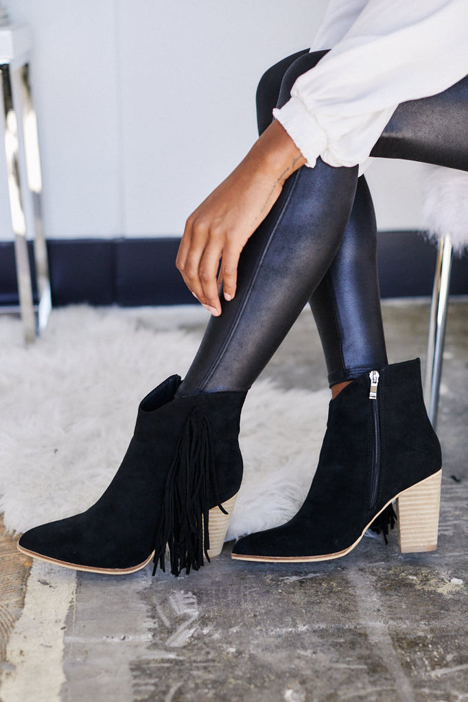 Kinsley Fringe Bootie - fab'rik