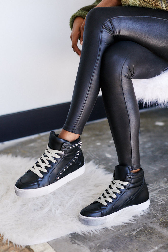 Teagan Studded Tennis Shoe - fab'rik