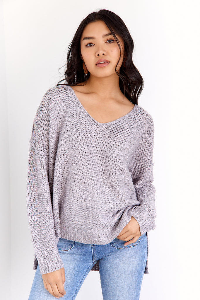 Lola V Neck Sweater - fab'rik