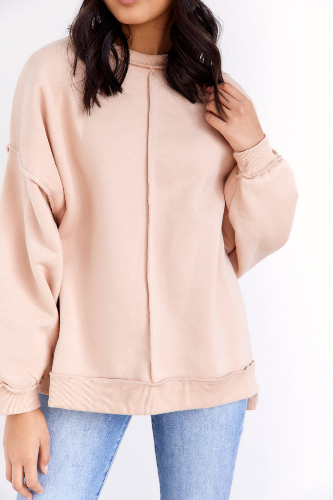 Nikki Exposed Seam Sweatshirt - fab'rik