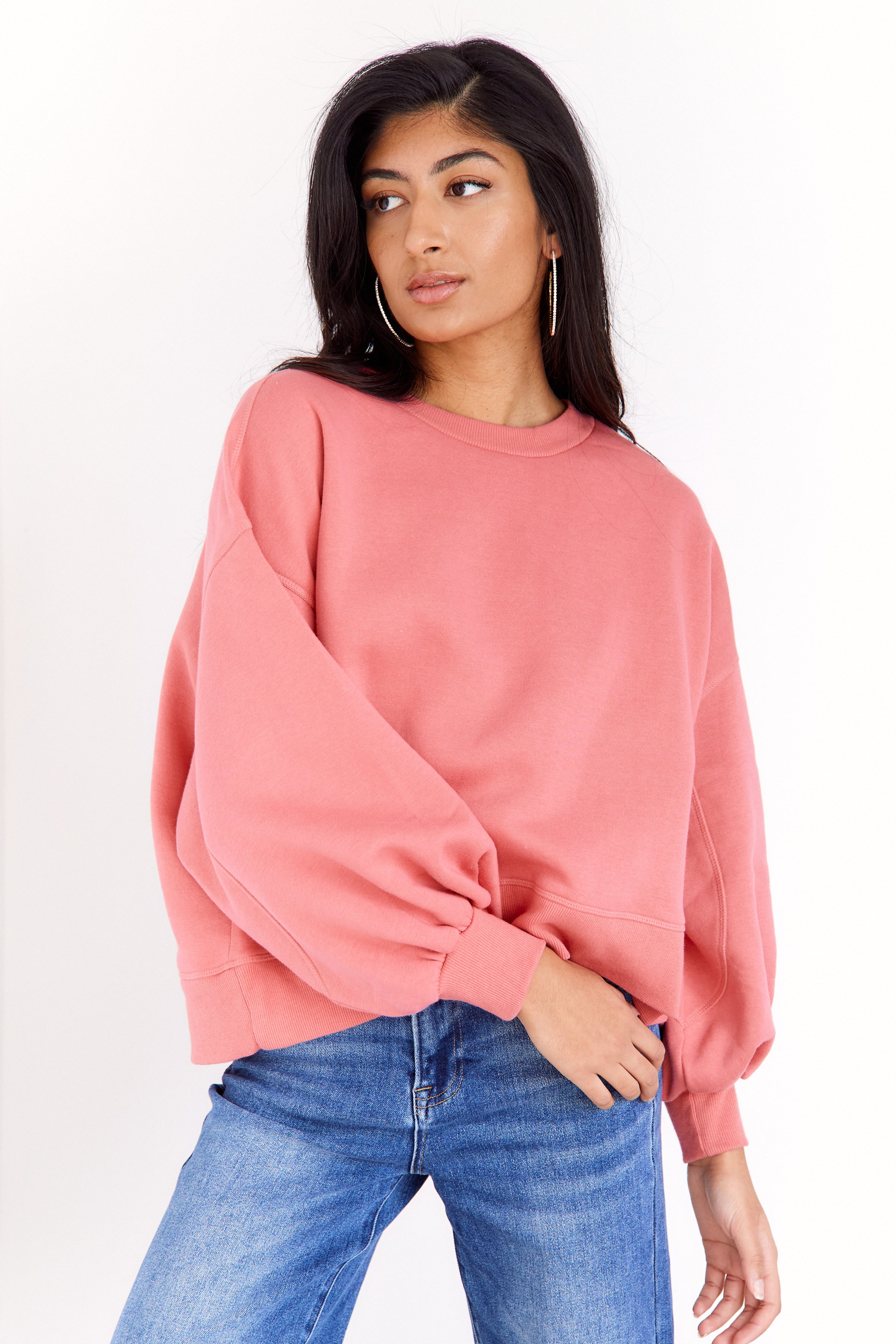 Monica Balloon Sleeve Sweatshirt - fab'rik