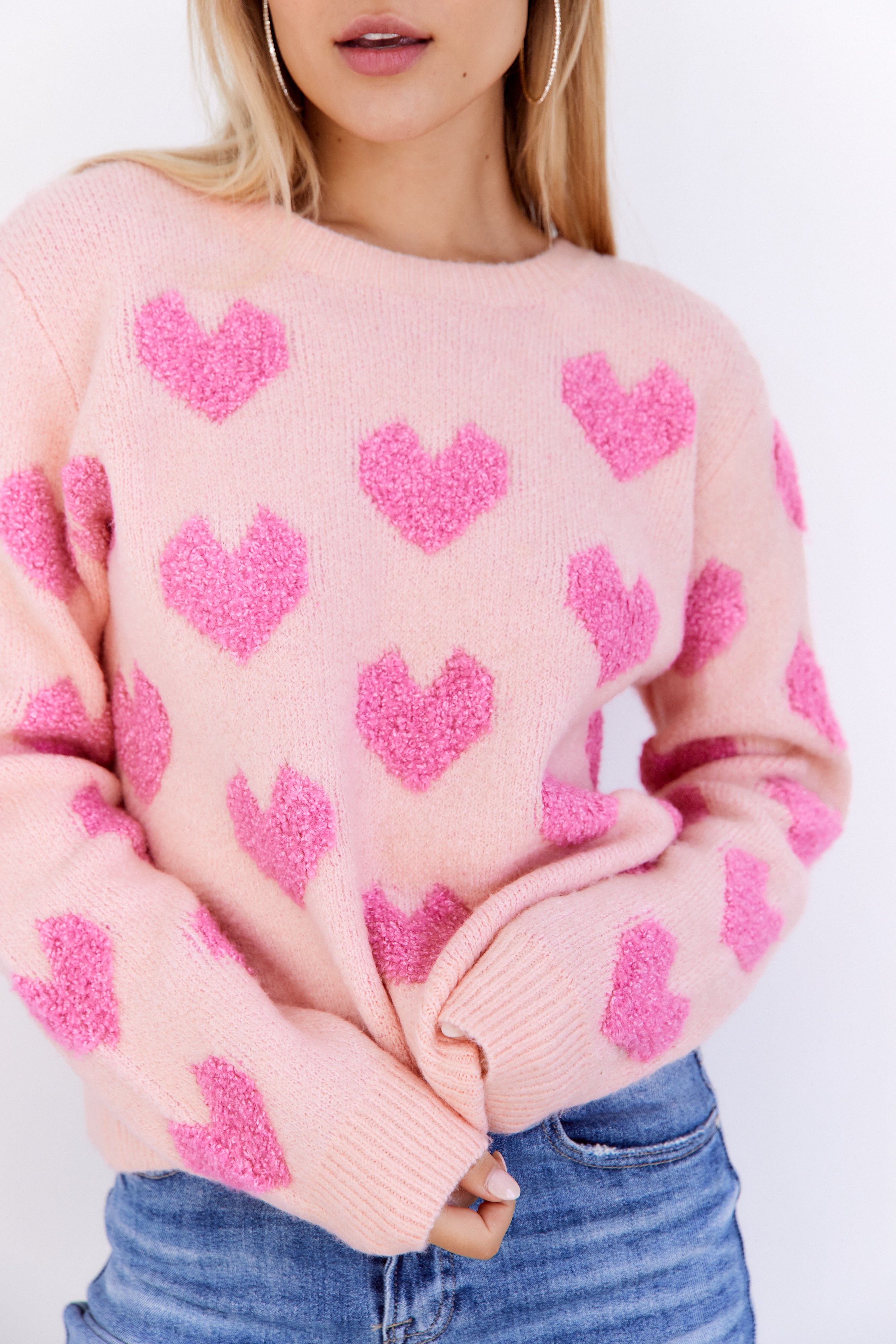 Alice Heart Pattern Sweater - fab'rik