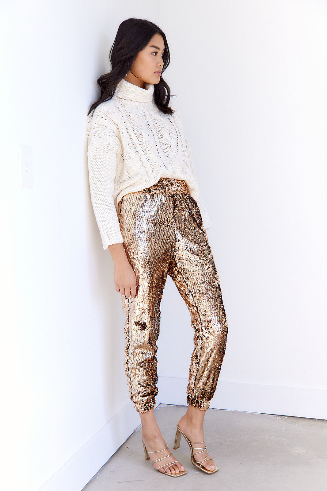 Quinn Sequin Jogger Pants - fab'rik