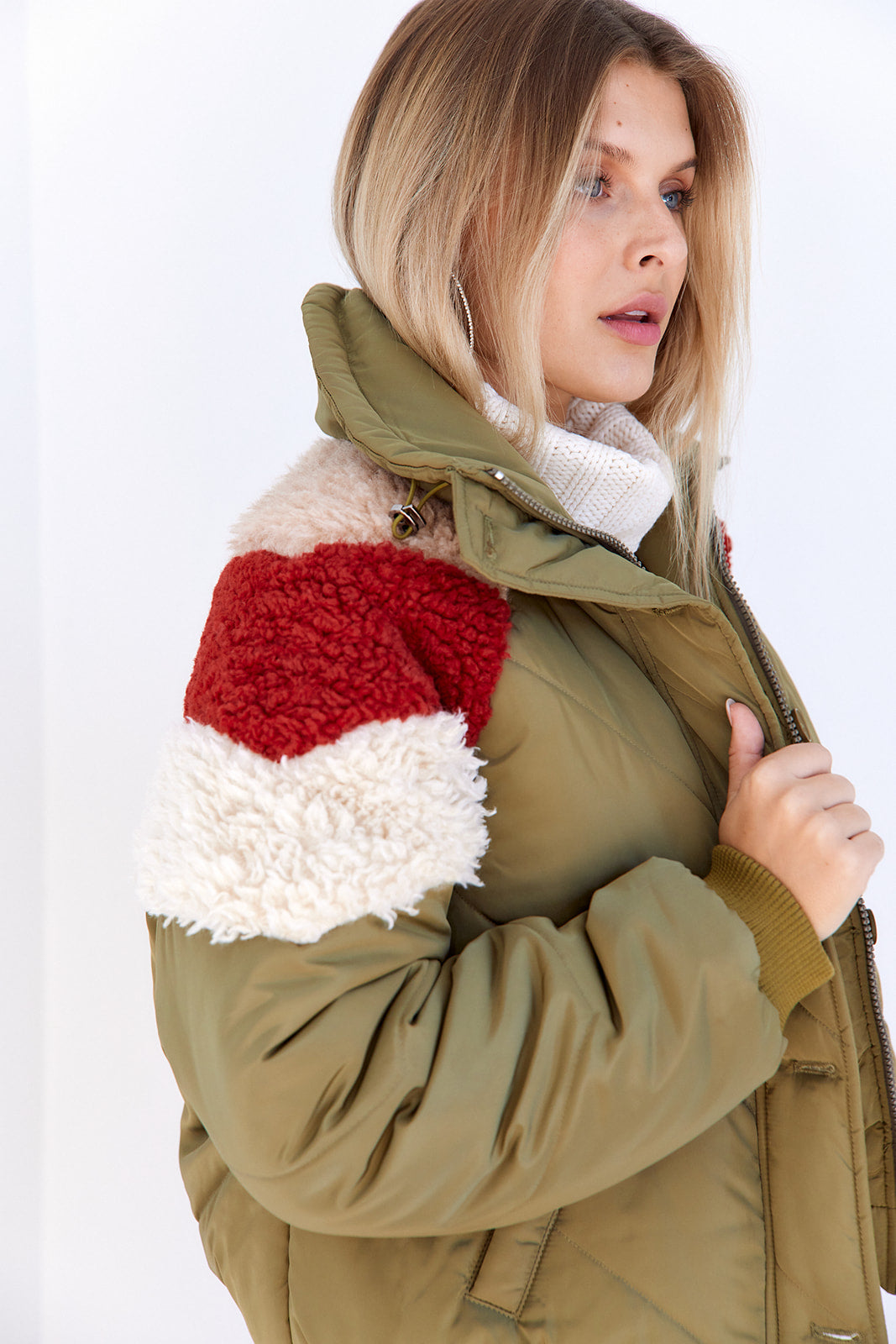 Keely Aviator Puffer Jacket - fab'rik