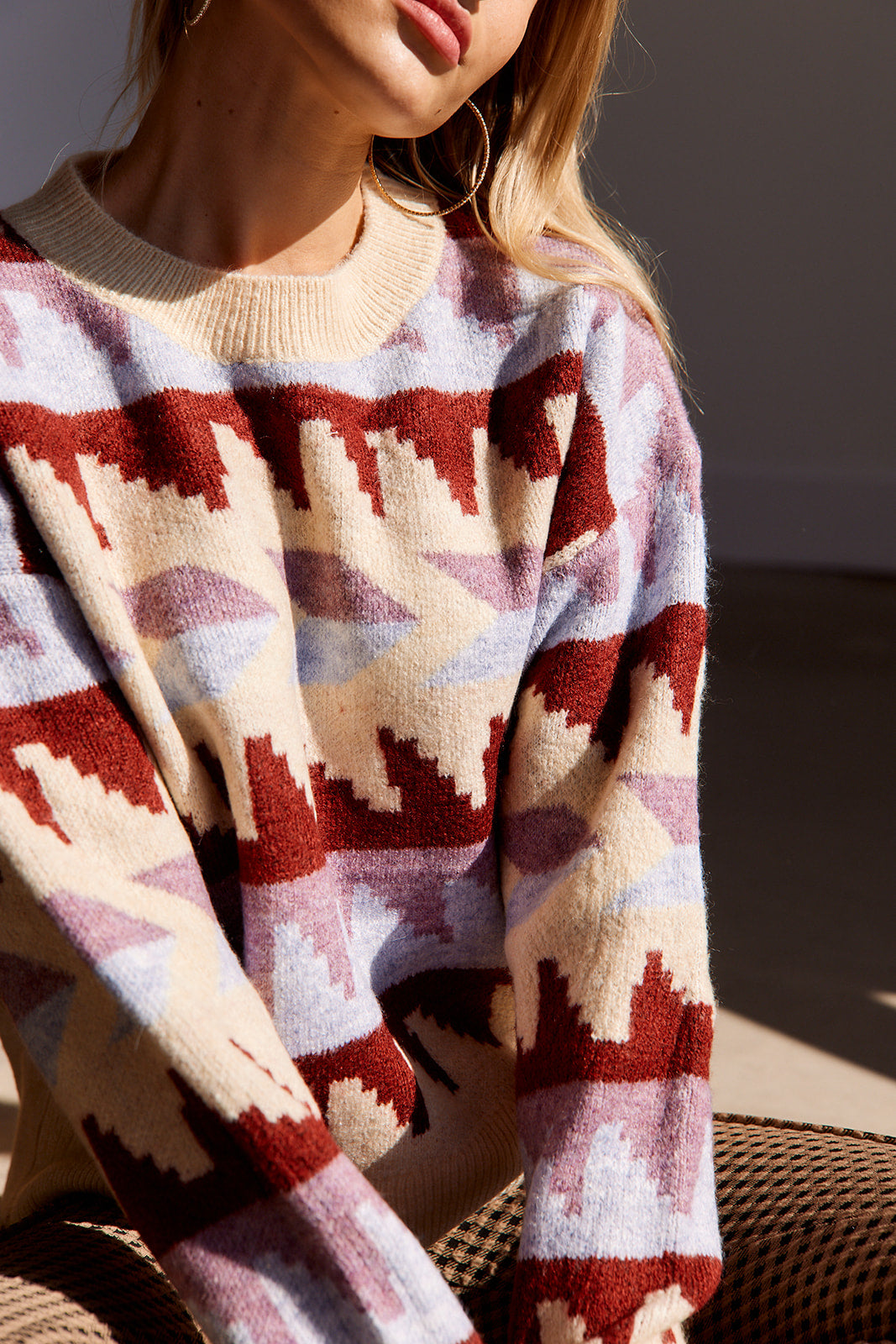 Pia Printed Sweater - fab'rik