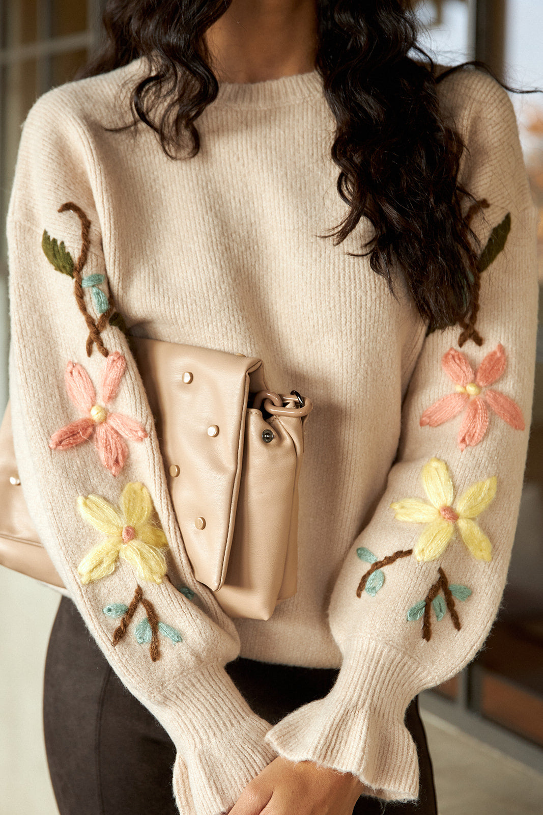 SALE - Tressie Embroidered Sweater - fab'rik