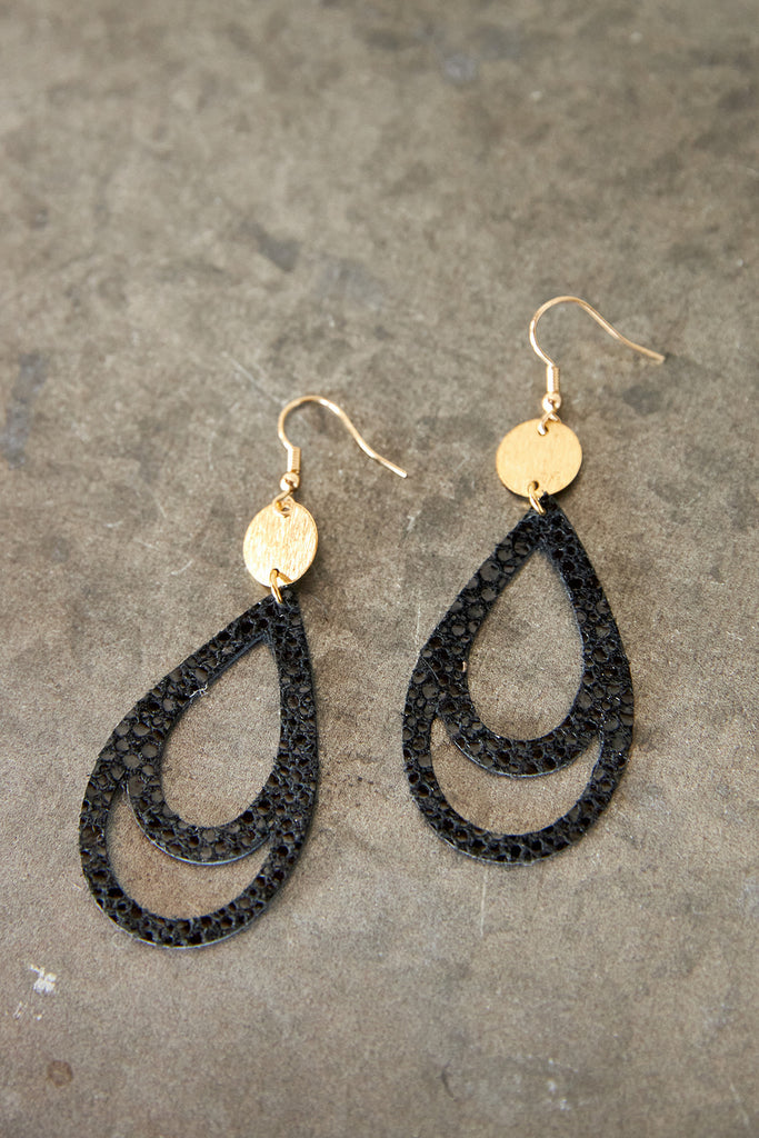 Fabulina x fab'rik Laura Lane Leather Earrings - fab'rik