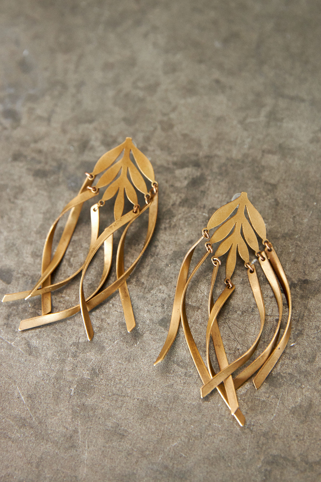 Fabulina x fab'rik Genevia Brass Earrings - fab'rik