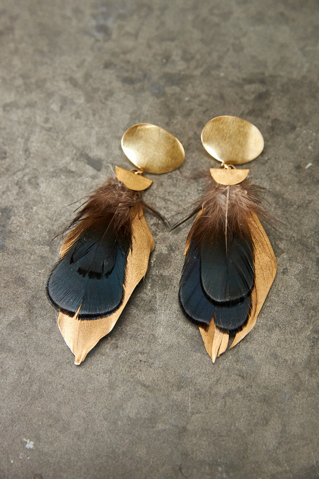 Fabulina x fab'rik Ivy Feather Earrings - fab'rik