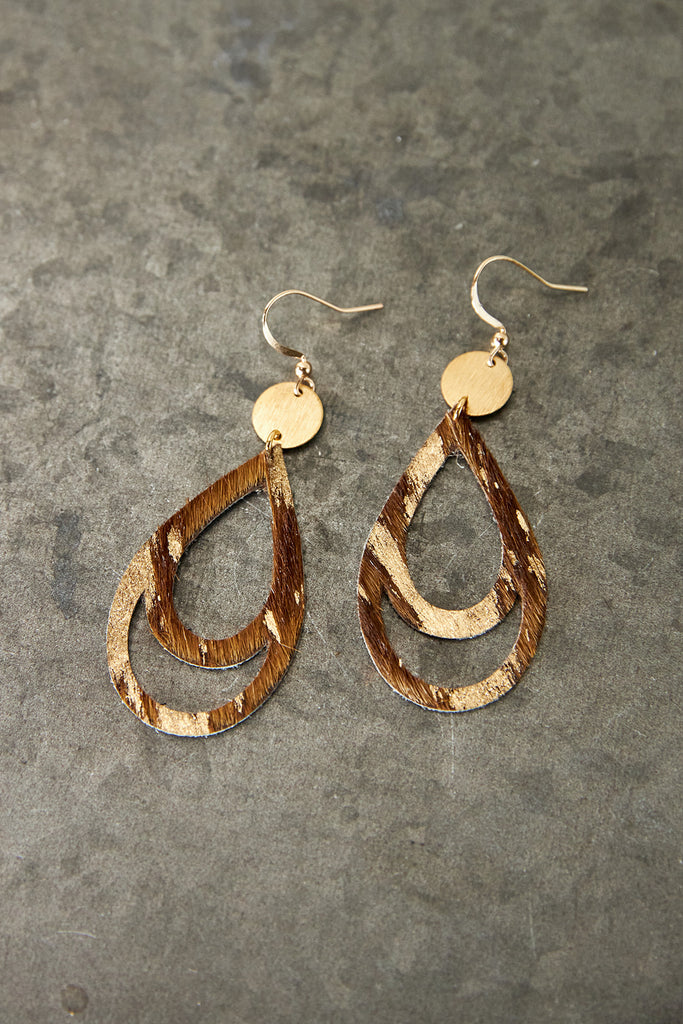 Fabulina x fab'rik Laura Lane Leather Earrings - fab'rik