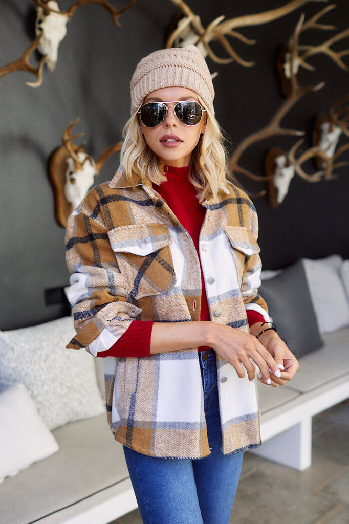 Tala Plaid Flannel Jacket - fab'rik