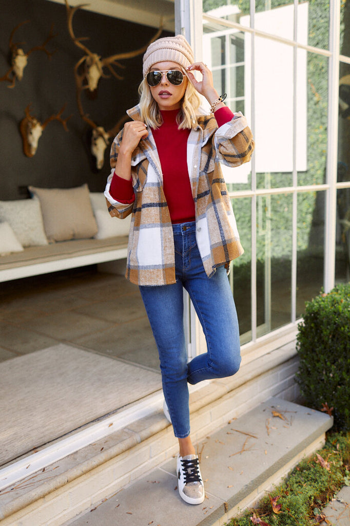 Tala Plaid Flannel Jacket - fab'rik