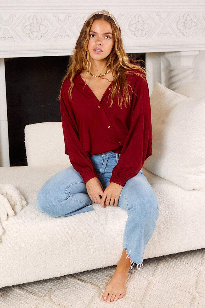 SALE - Randa Button Down Blouse - fab'rik