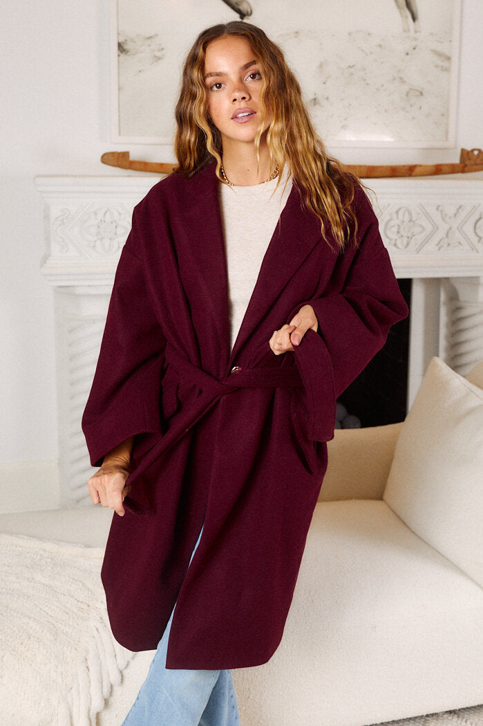 SALE - Vienna Belted Coat - fab'rik