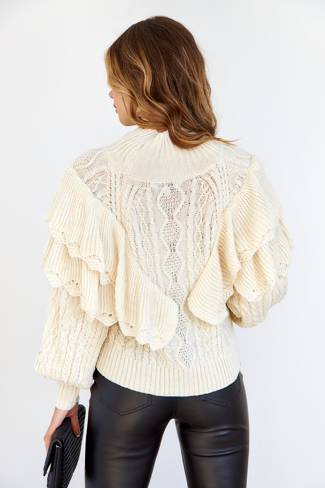 SALE - Roxburi Ruffled Sweater - fab'rik