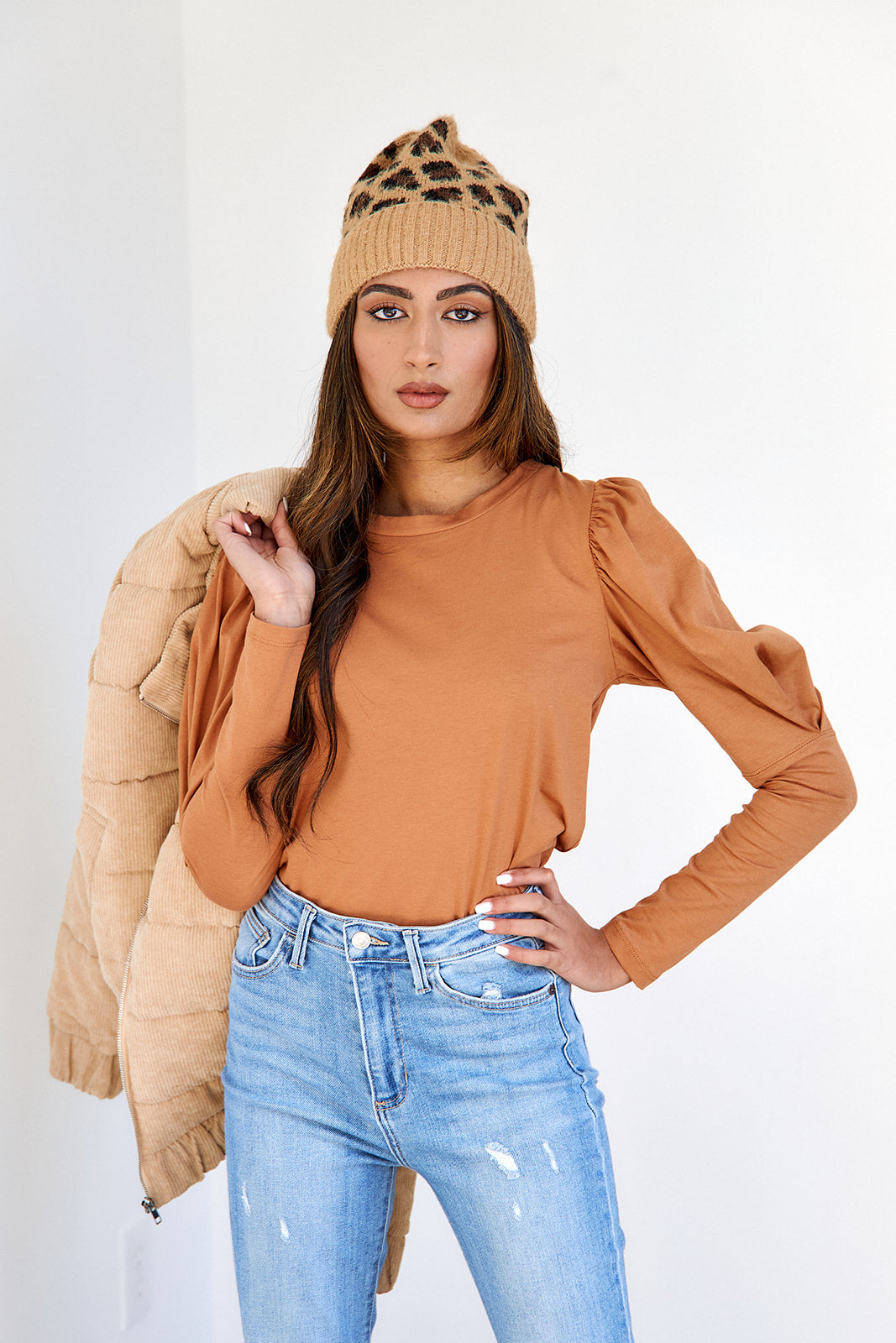 SALE - Connie Puff Sleeve Tee - fab'rik