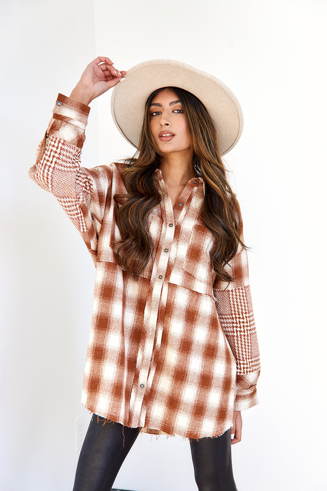 SALE - Person Plaid Shacket - fab'rik