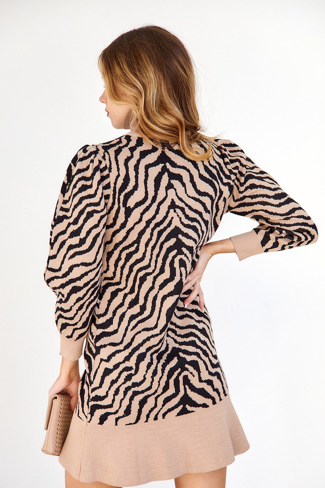 SALE - Yancey Zebra Print Sweater Dress - fab'rik