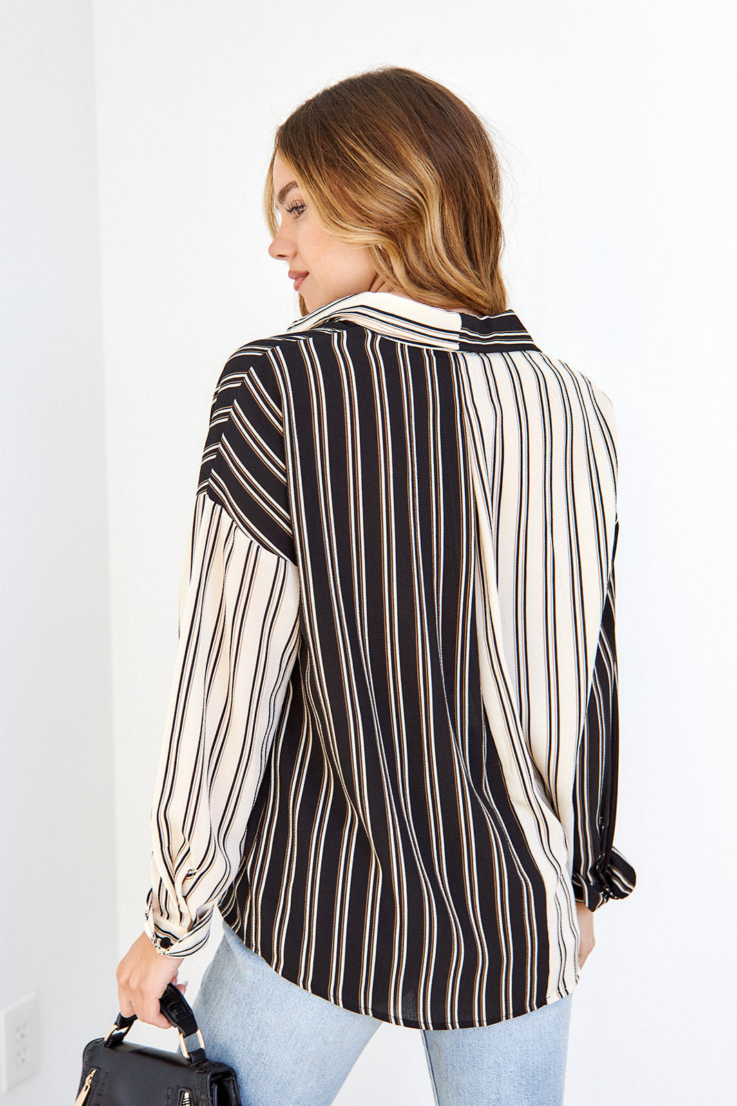 Lakita Contrast Stripe Blouse - fab'rik
