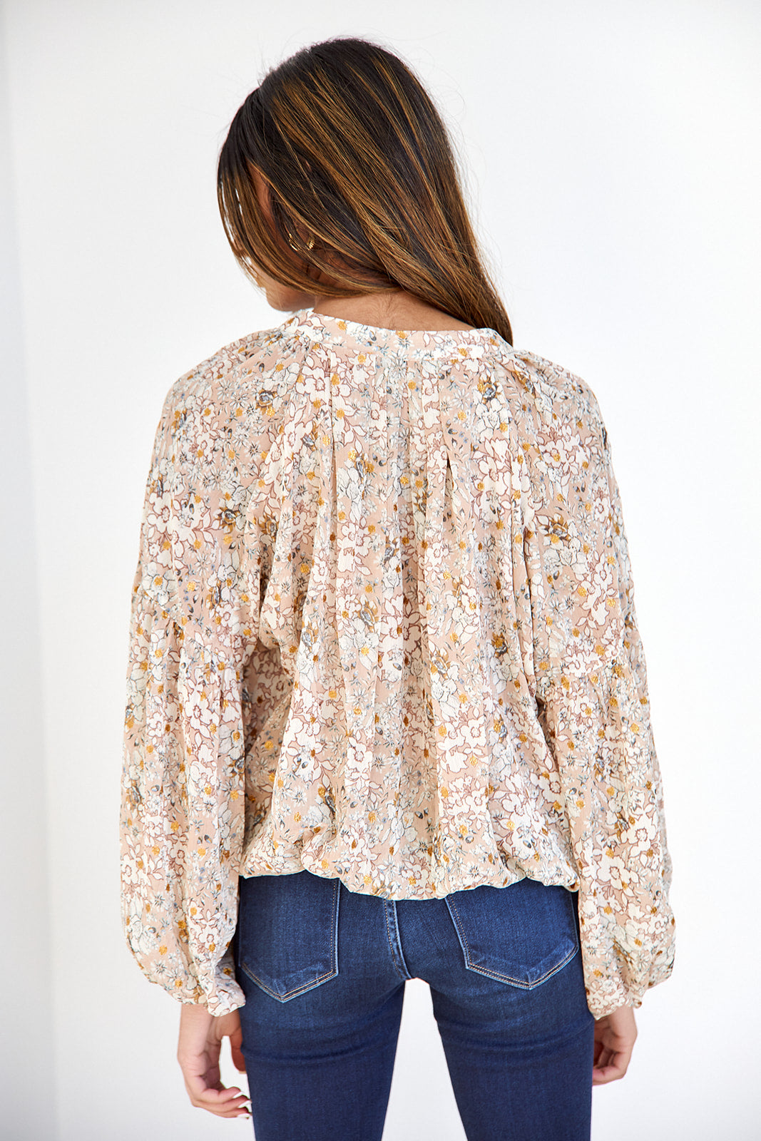 Barnie Floral Cropped Blouse - fab'rik