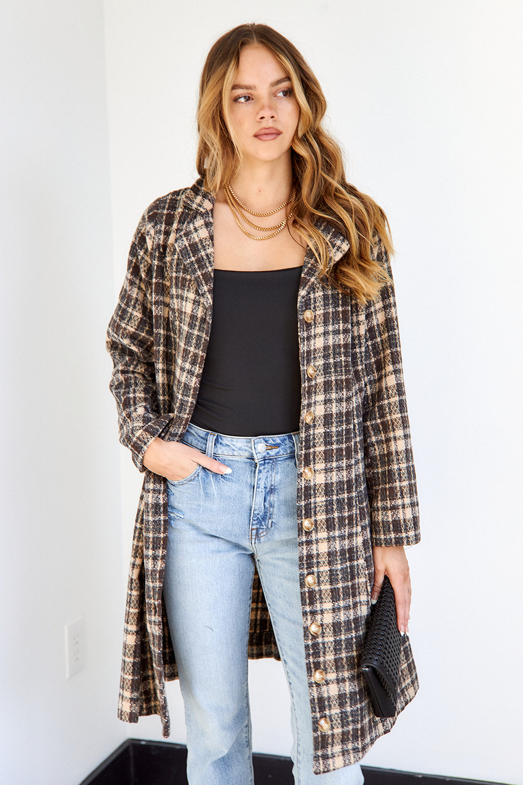 SALE - Connie Plaid Coat - fab'rik